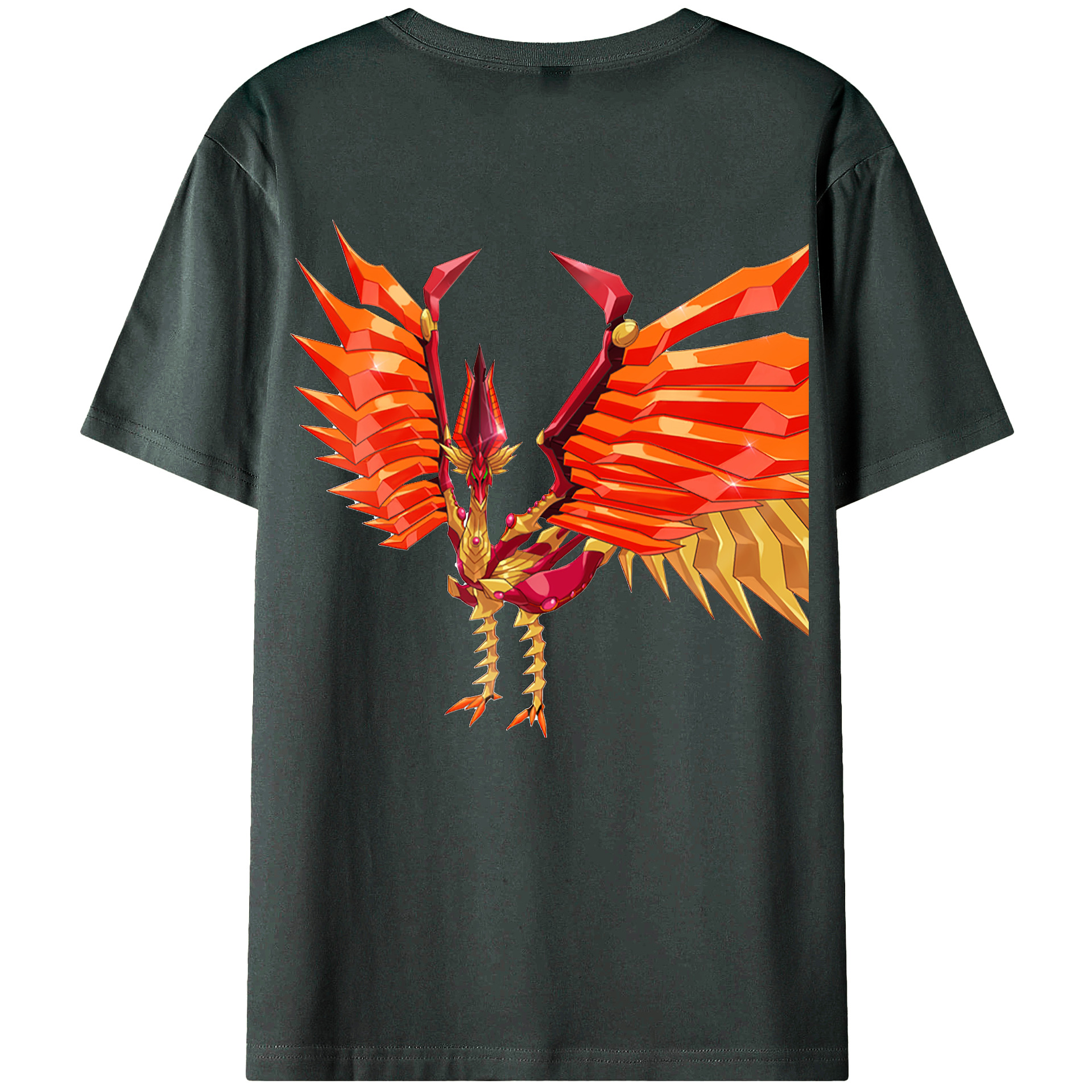 （画像用） 遊☆戯☆王 Yu-Gi-Oh! 綿100％ メンズ半袖Tシャツ（バックプリント） 通気性